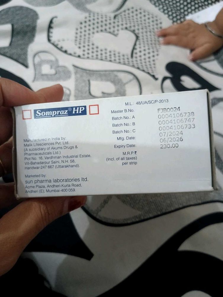 Sompraz-hp Tablets