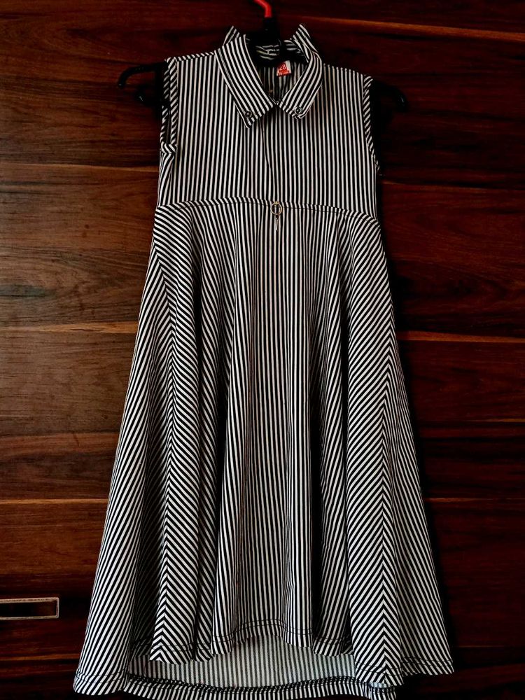 A Unique Black And White Frock