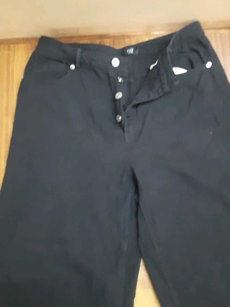 Rio Black Wide Leg Jeans