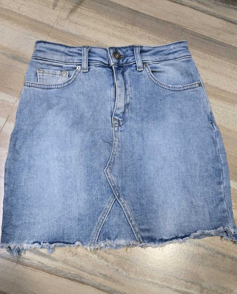 Denim Mini Skirt