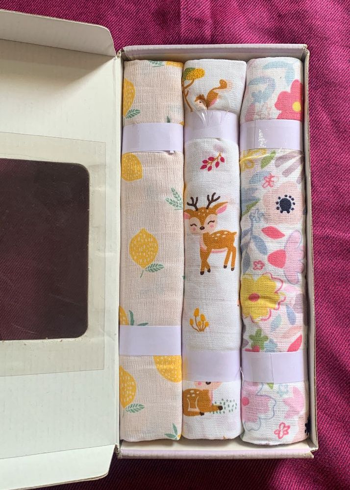 haus &amp; kinder Muslin Swaddles – Pack of 3
