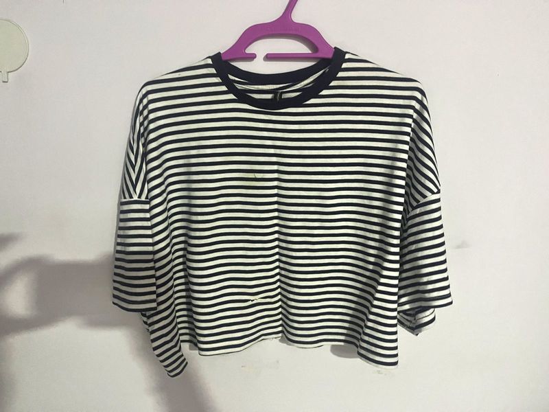 Striped Boxy Top