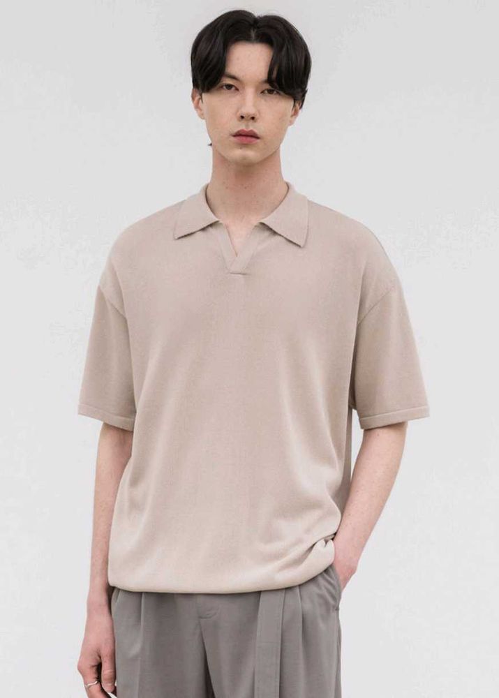 DRAW FIT knitwear oat beige tshirt