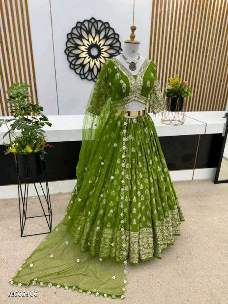 Green Lehenga Choli