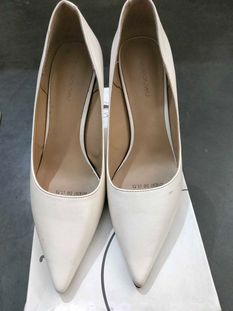 Elegant White Heels