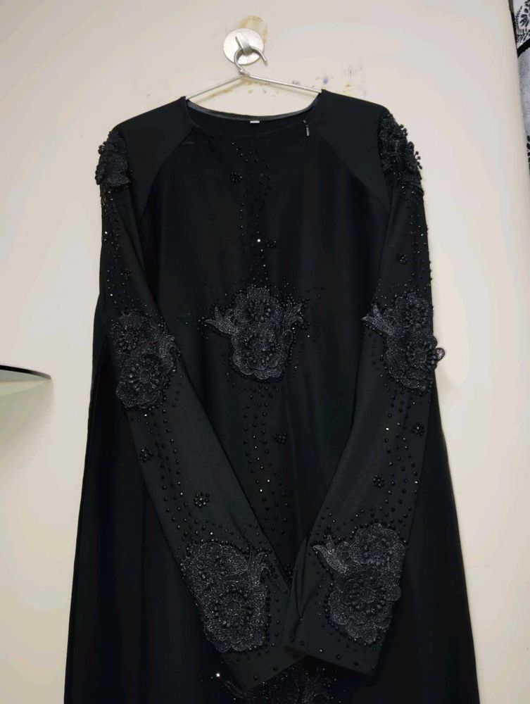Arabic Style Black Abaya From Dubai