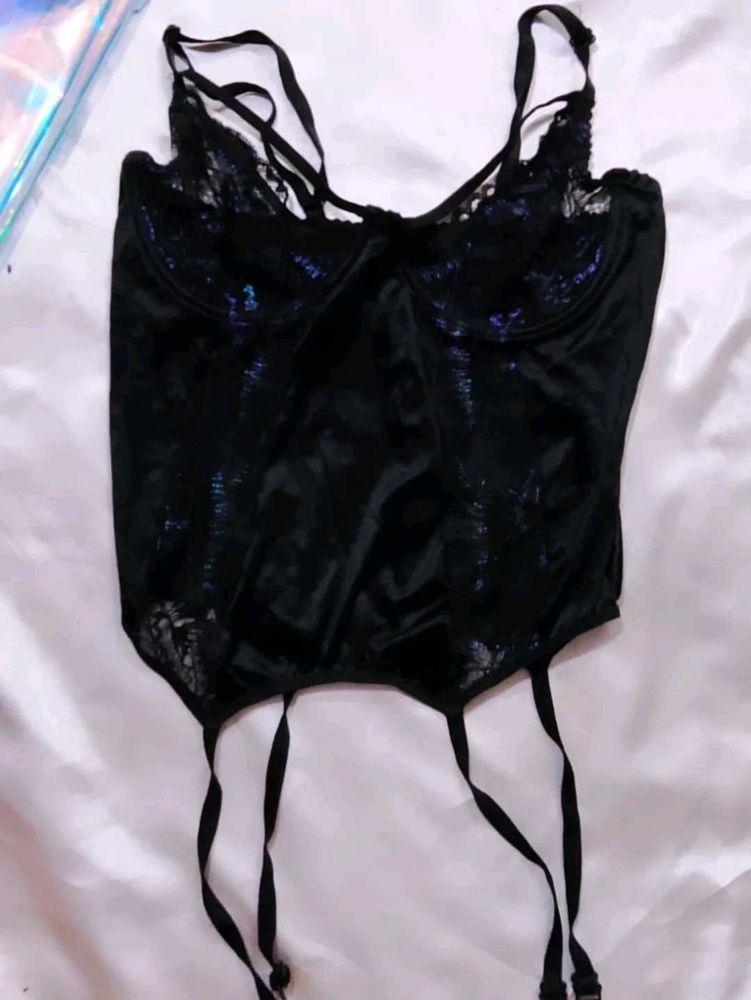 Black Lace Cami Slip