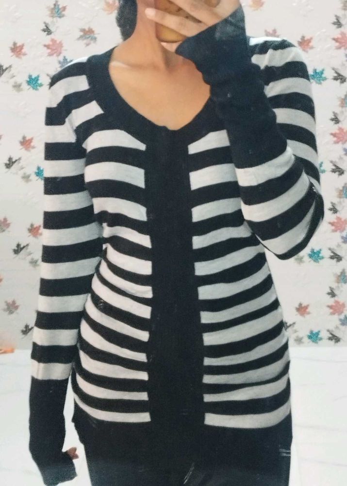Striped Fitted Sweater