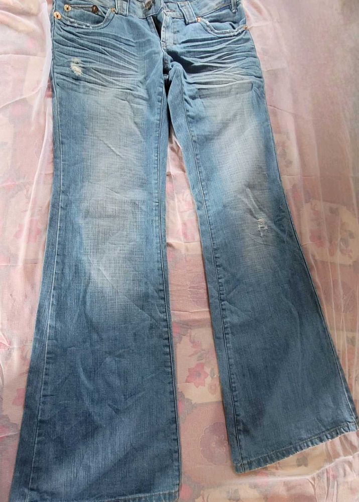Light Blue Jeans For Woman
