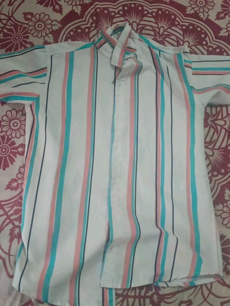 Striped Short Sleeve Shirt