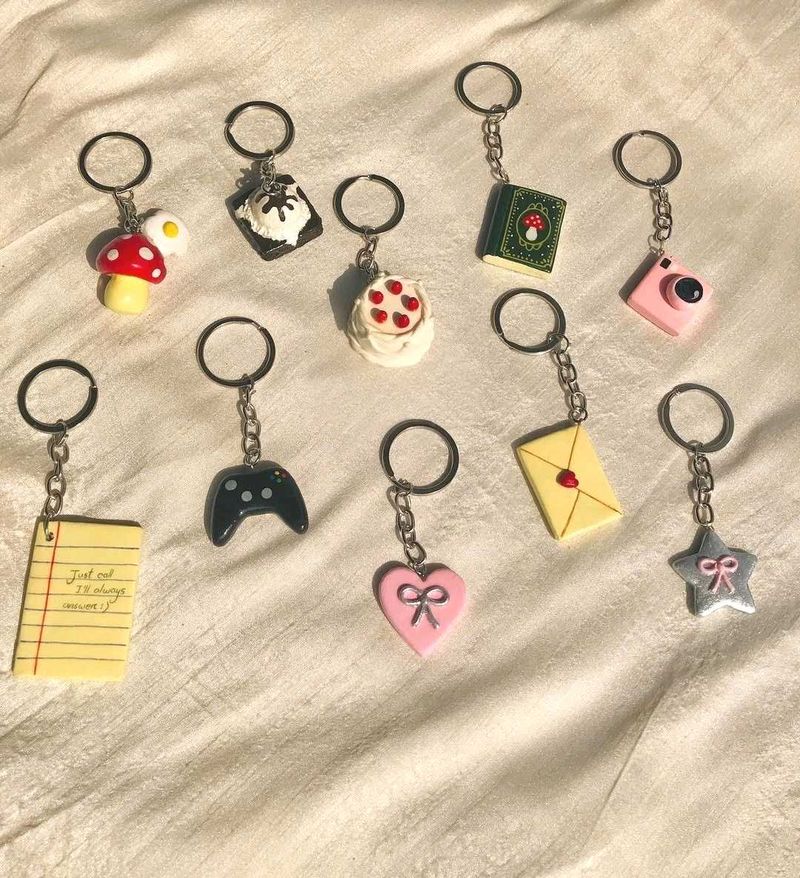 2× Handmade Keychains Combo