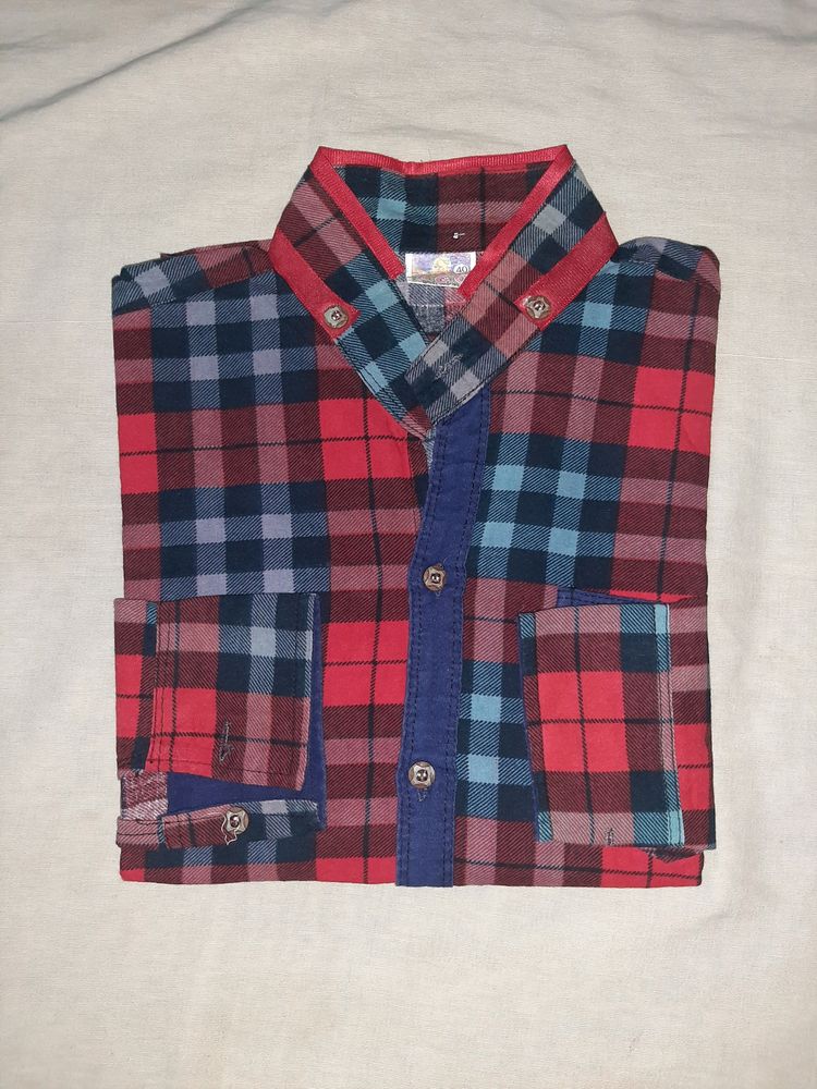 Cotton Full Sleeve Unisex Shirt for Girls &amp; Boys both (Set Of 2)