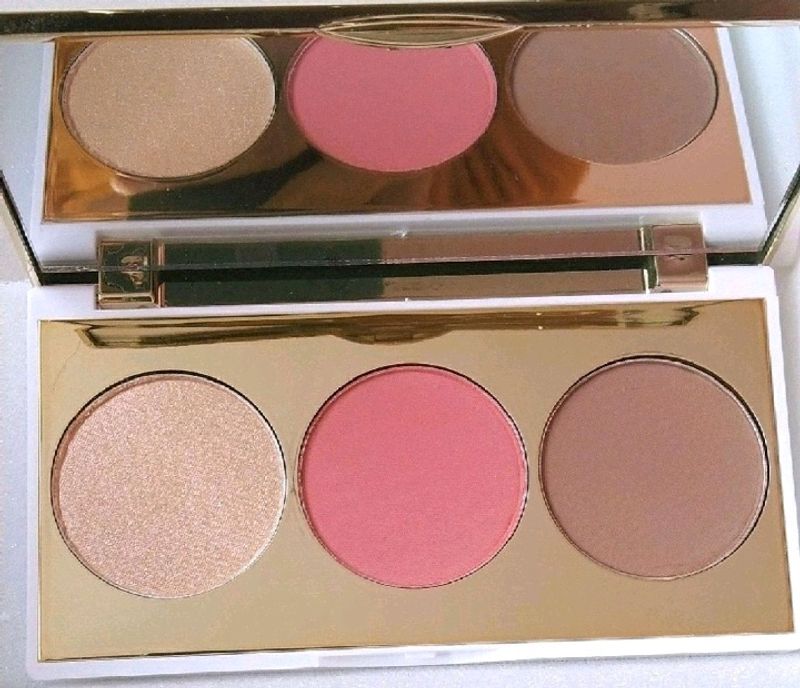 Myglam Chisel It 3 In 1 Highliter , Blush,Bronzer