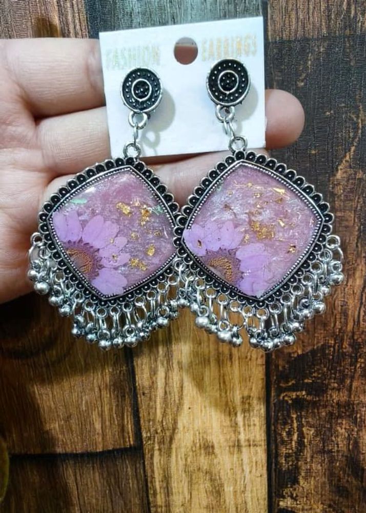 Vintage Floral Dangle Earrings