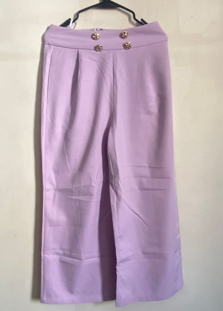 Shein Lavendar Color Culottes
