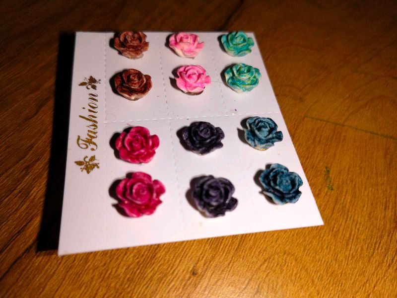 Cutie pie rose Stud Earrings