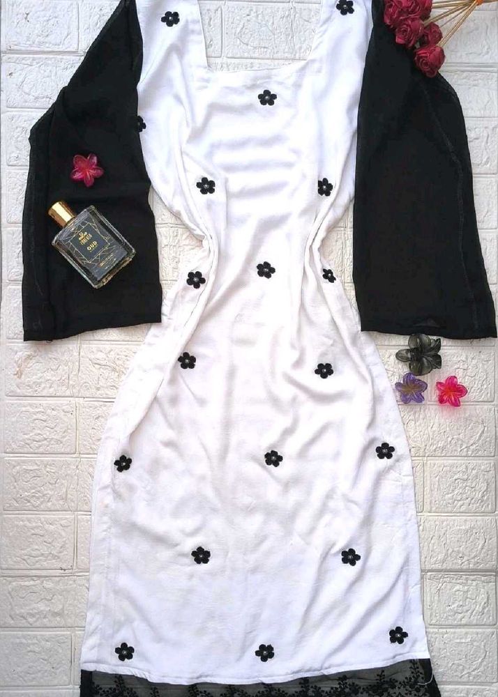 Festive Corset Back Long Kurti 🖤