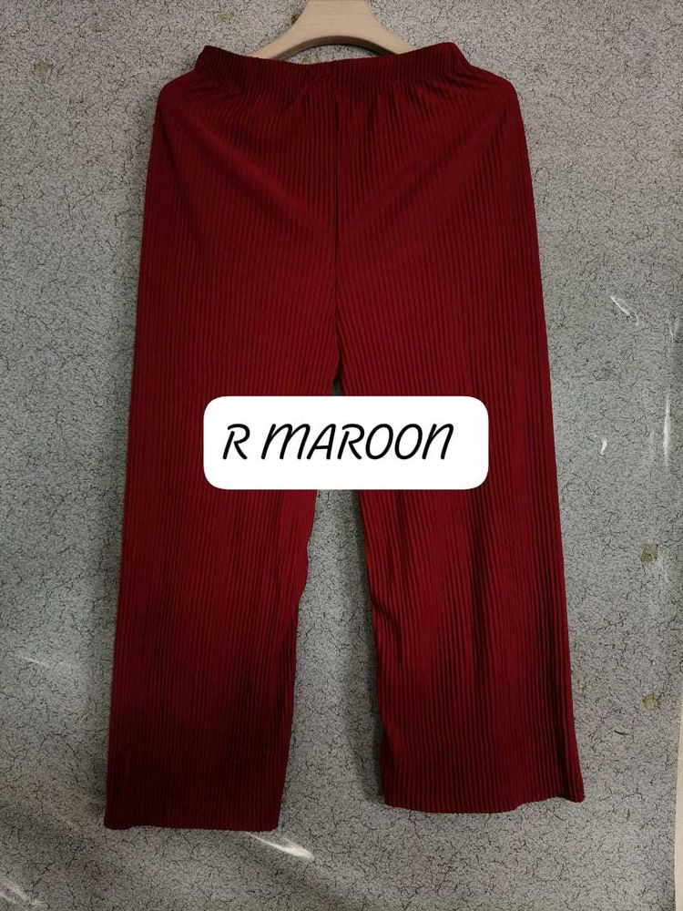 Maroon Palazzo Pants