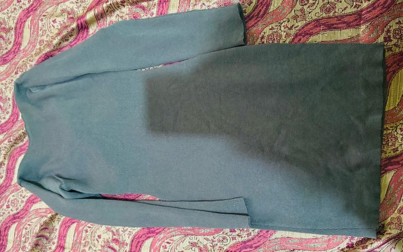 Long Sleeve Blue Dress