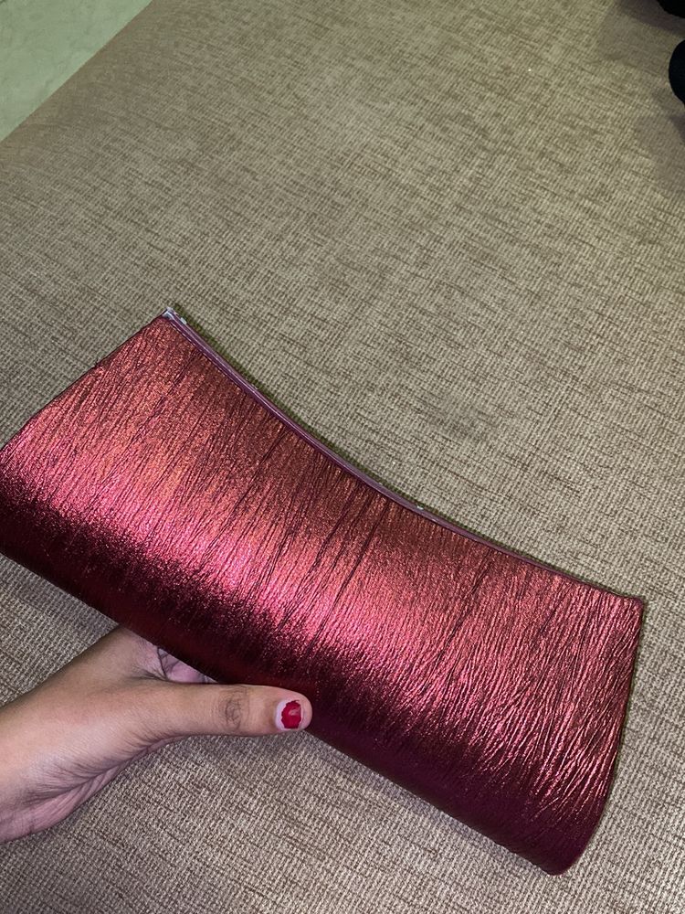 Maroon Clutch