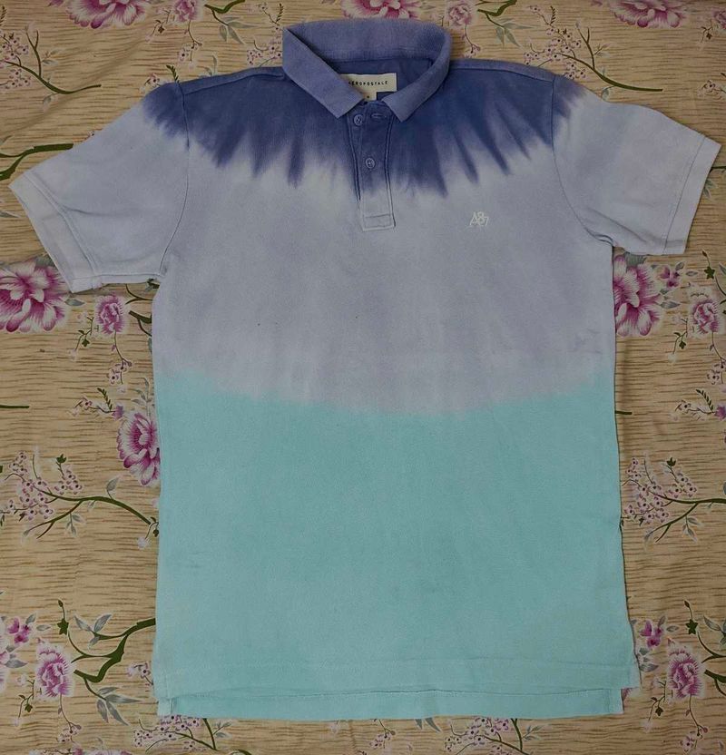 Aeropostale Tie-Dye Polo Shirt