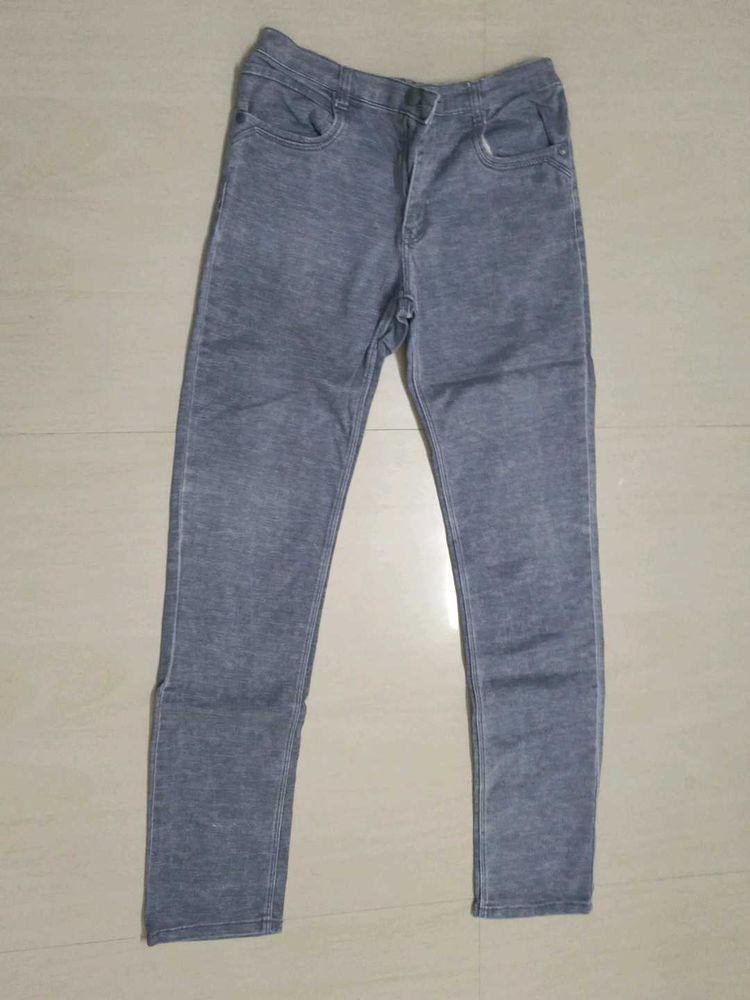 Stylish Grey Denim Jeans