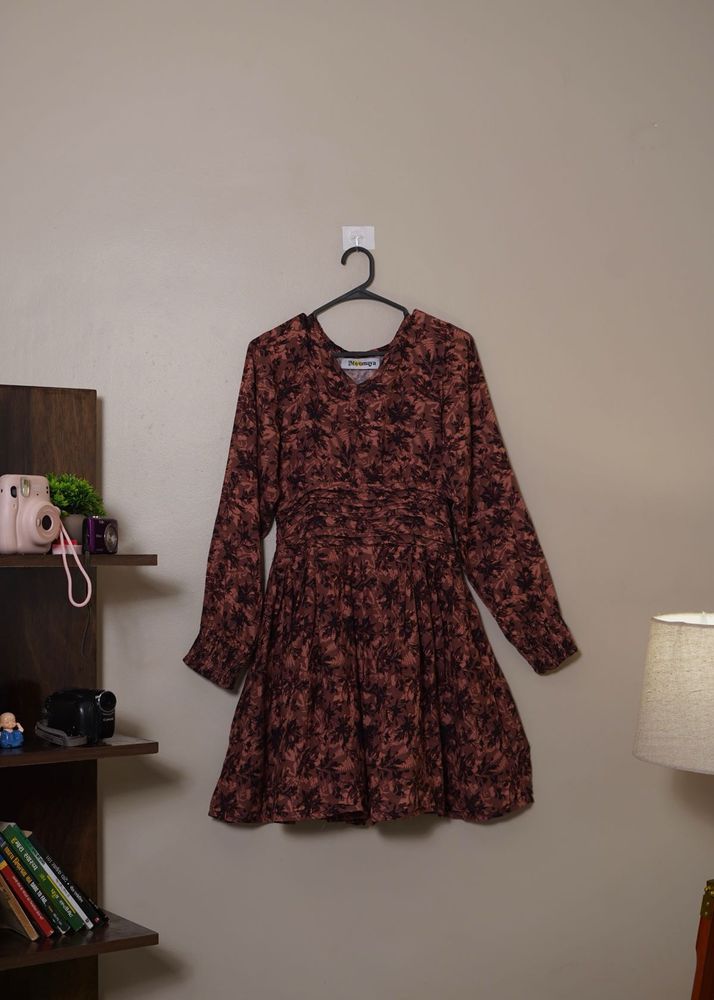 Floral Print Mini Dress