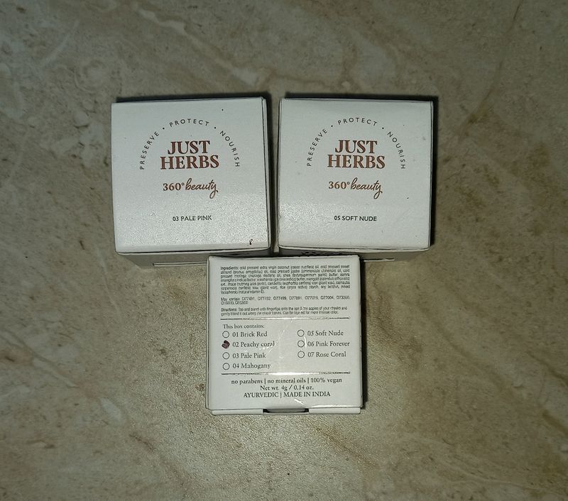 Just Herbs Nourishing Lip And Cheek Tint |