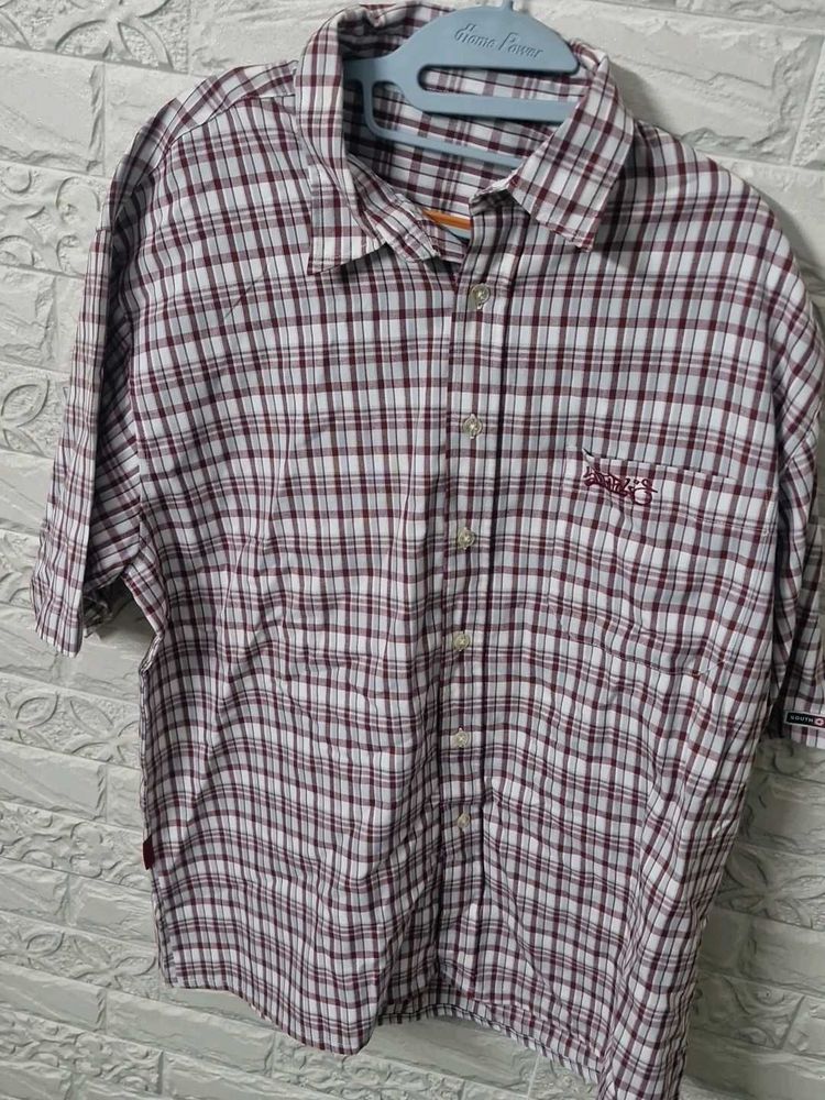 Checked Short Sleeve Shirt
