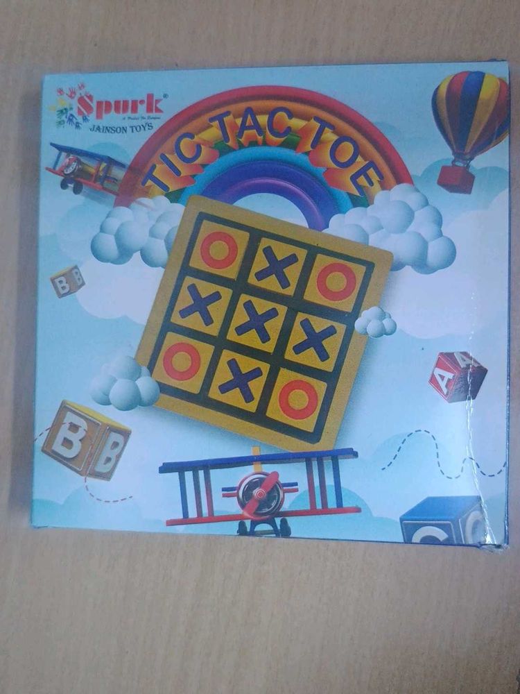 Wooden Tic Tac Toe Game