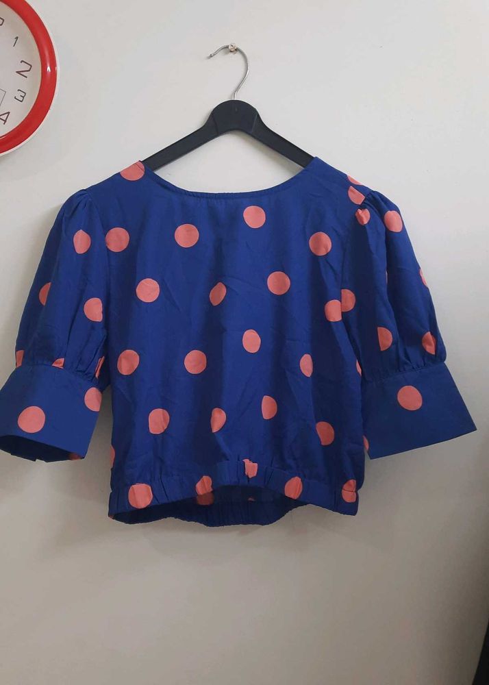 Polka Dot Crop Top