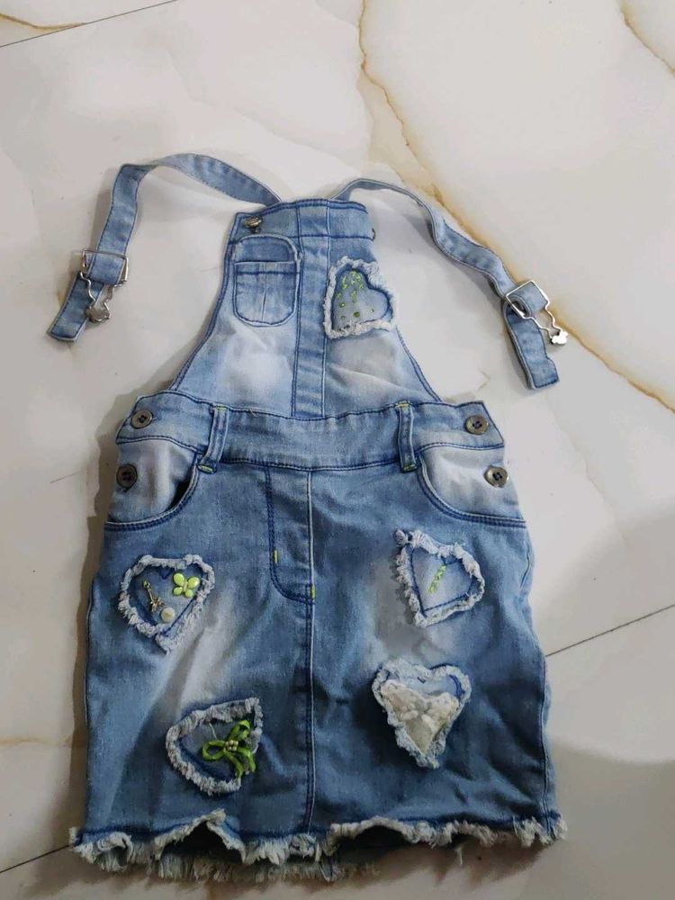 Kids Skirt Dungree With Gallace