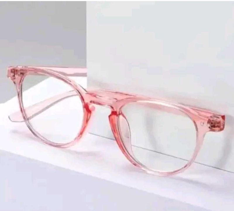 Stylish Pink and white Frame Glasses