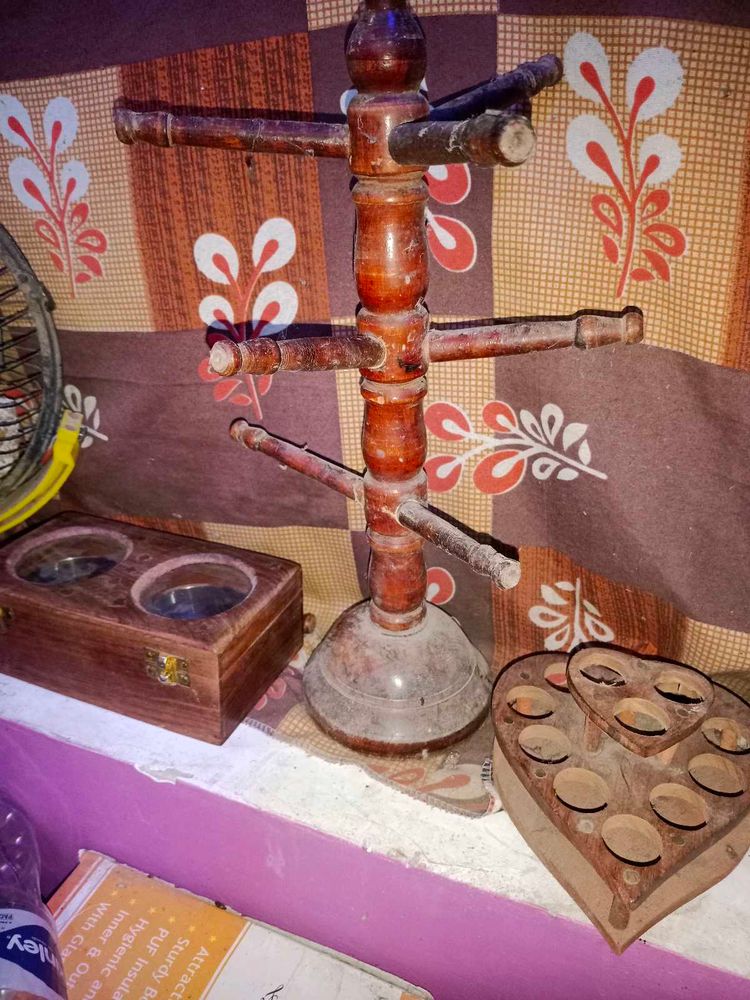 Wooden Jewelry, And Bangles Holder Lipstick Stand
