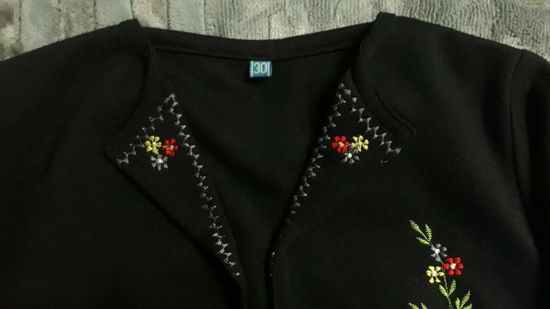 Black Short Cardigan