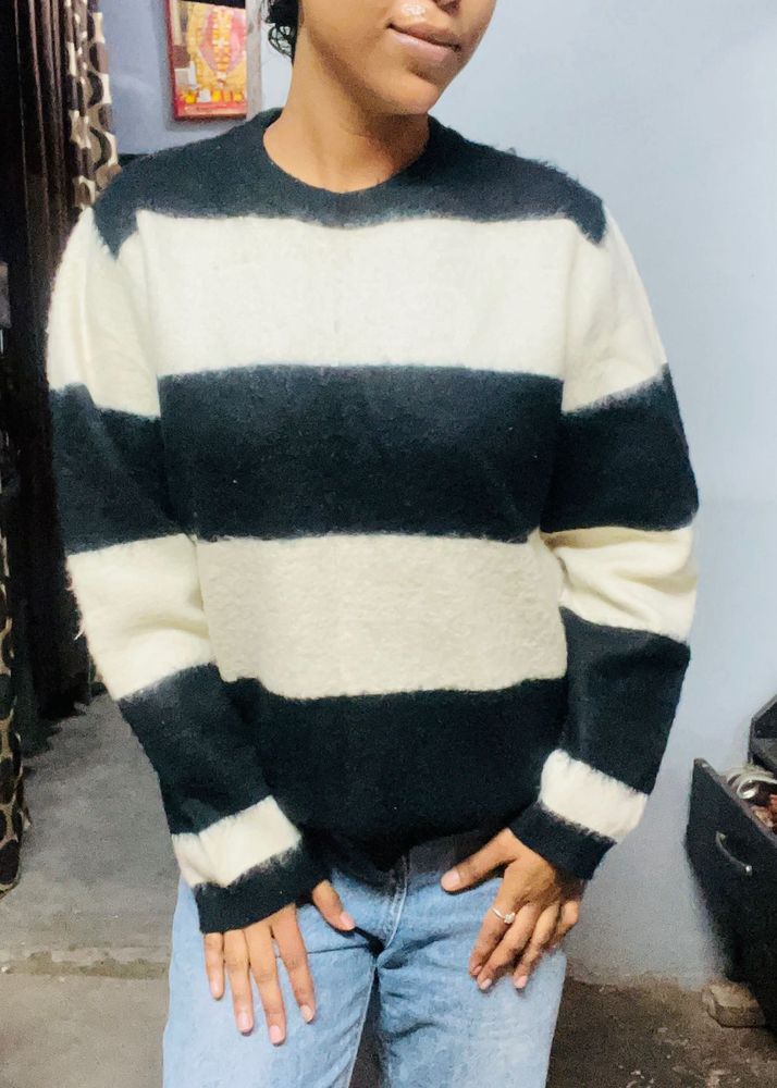 Black &amp; White Sweater