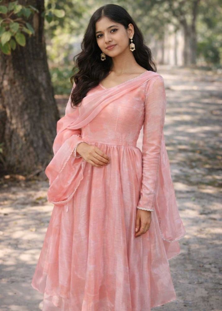 Elegant peach Kurta Set