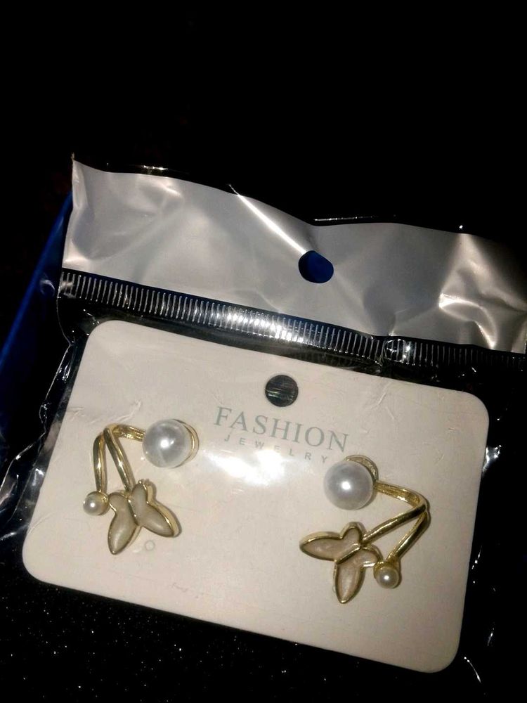 Pearl Butterfly Earrings