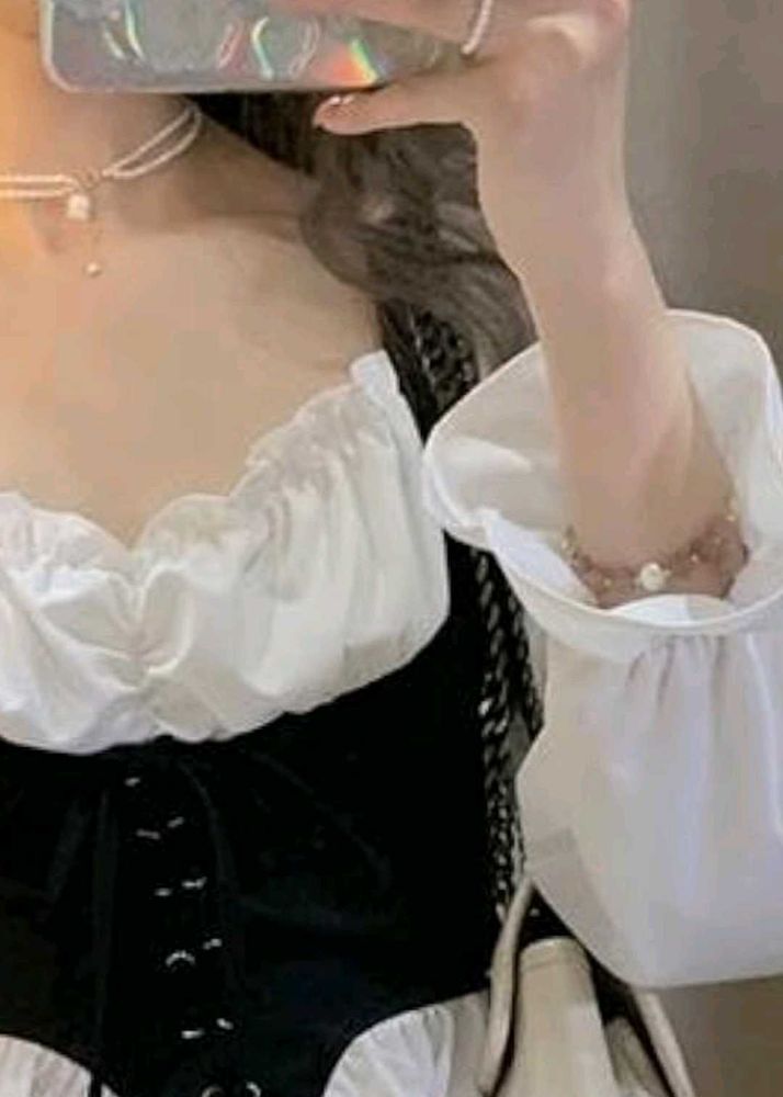 French Style Retro Vintage Top