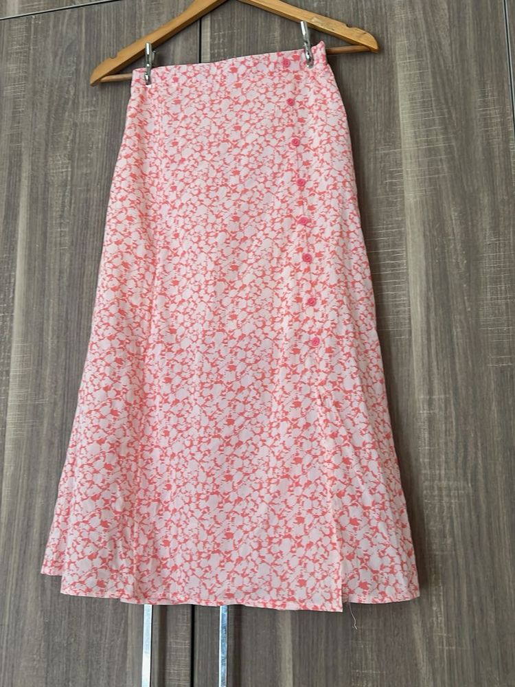Floral Print Skirt