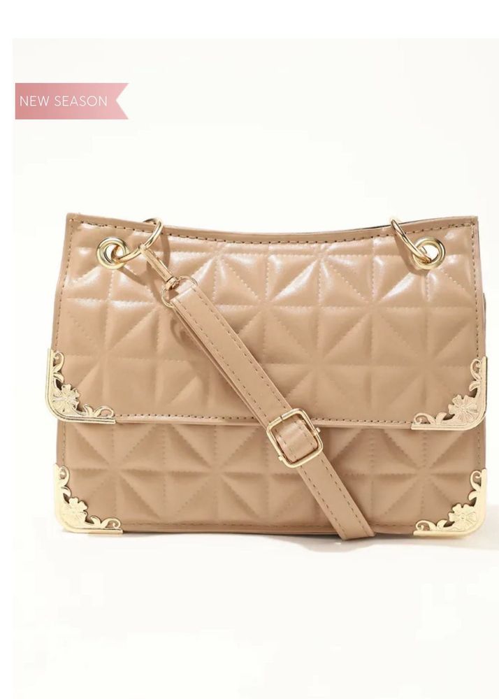 Quilt Khaki Sling Bag