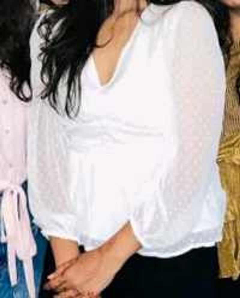 White Long Sleeve Top