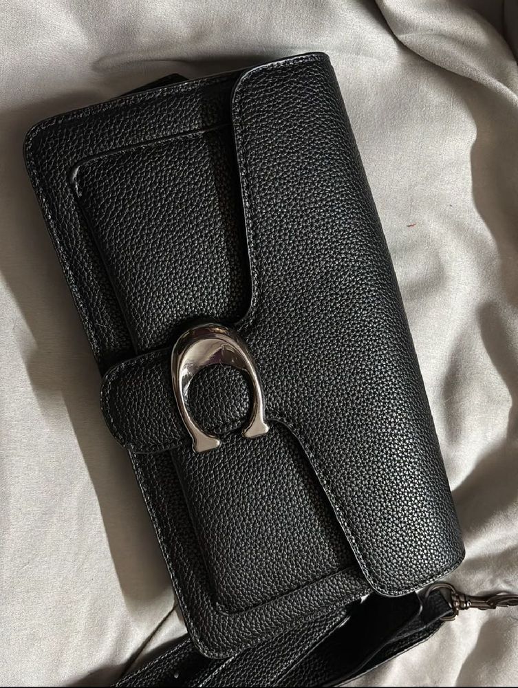 Coach Black Tabby Medium (first Copy)