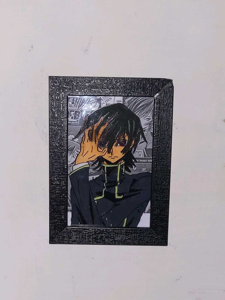 lelouch vi britannia code geass Anime Art in Black