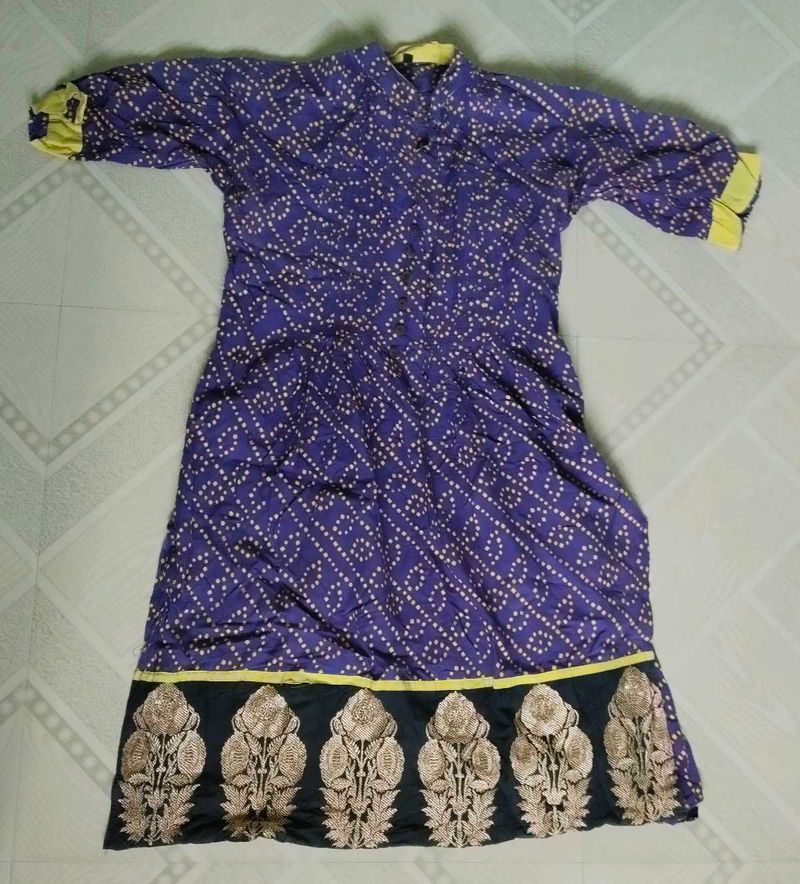 Navy Blue Kurta