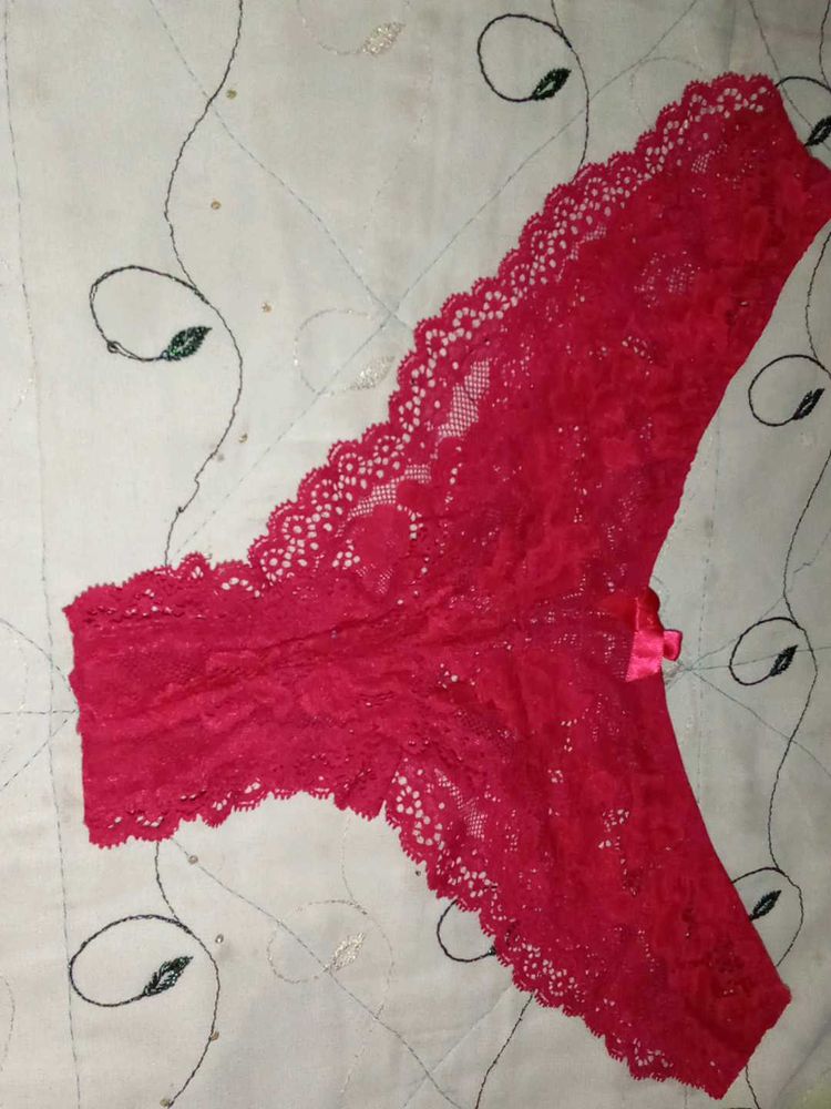 Red Lace Thong