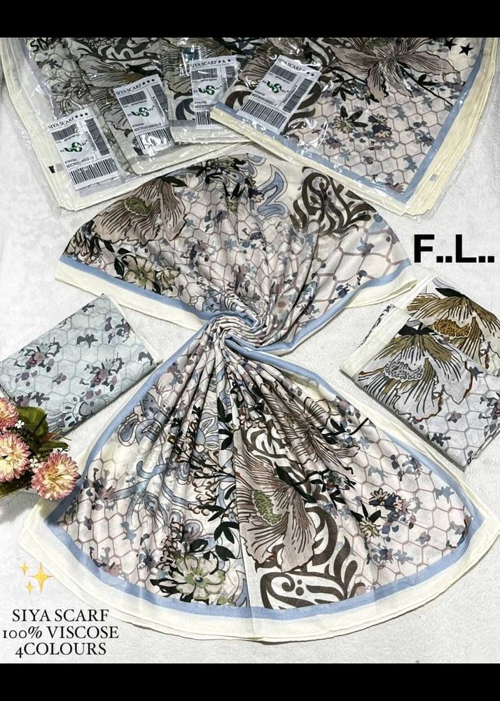 Floral Viscose Scarf Dear Ye New Hai Price Fix Ha