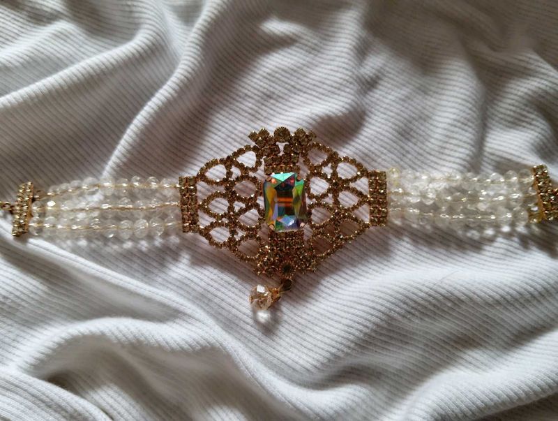 Elegant Beaded Choker💍🐚🪞