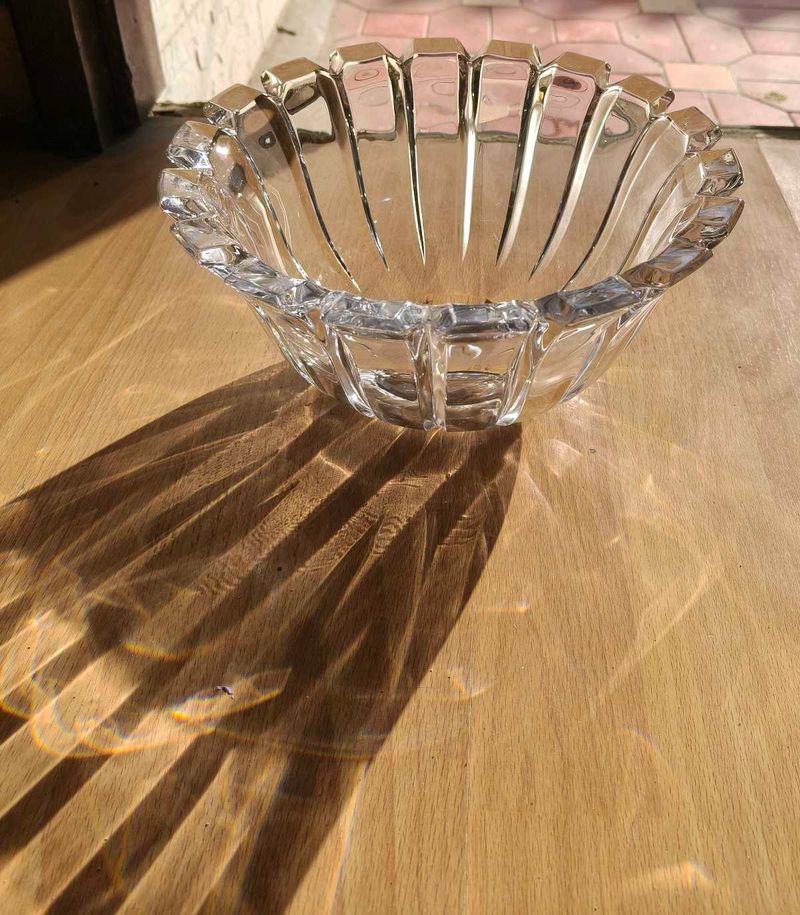 Studio Nova Crystal Glass Heavy Hostess Bowl