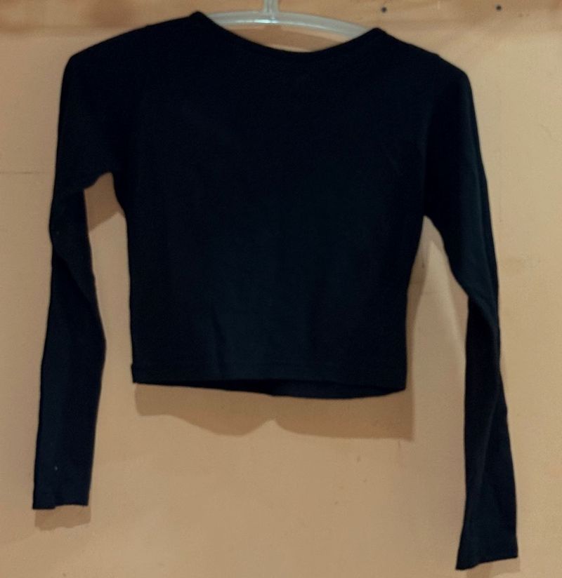 Long Sleeve Black Top